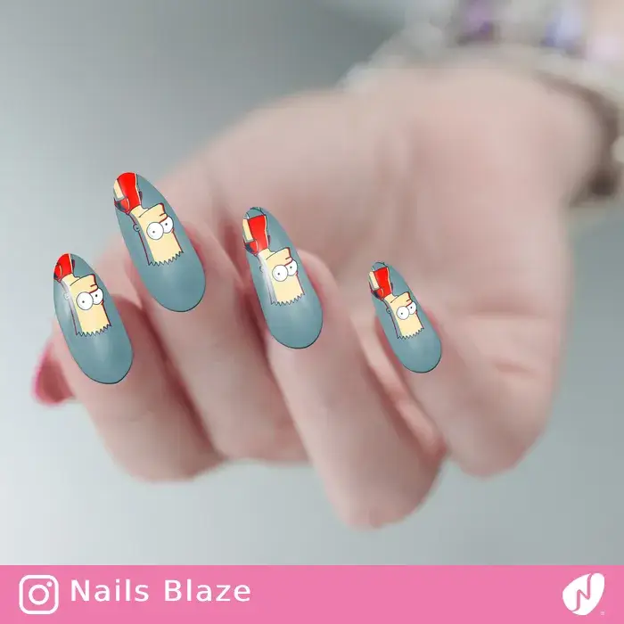 Bart Simpson | Cartoon Nails - NB114